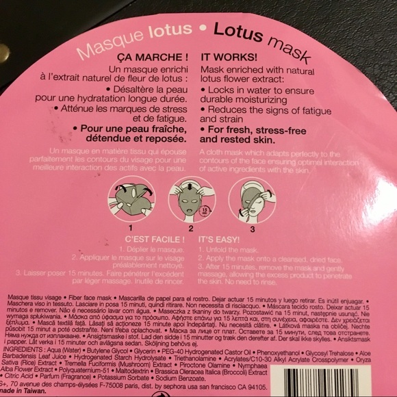 Sephora Lotus Face Mask! New! - Picture 2 of 6